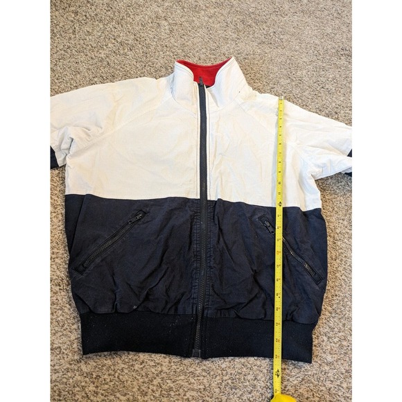 John Galt Women's Jacket White Full Zip Size M Vintage Collared. - Picture 6 of 7